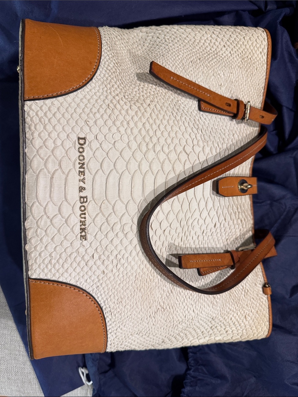 Leather handbag lot: Dooney and Bourke, Coach, Brahmin. - Picture 10 of 13